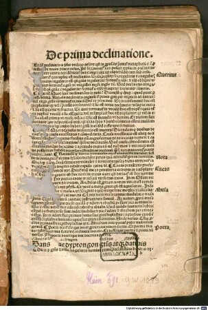 Doctrinale : P. 1-2, mit Glossa notabilis von Gerardus de Zutphania. P. 2 mit Vorrede "Quam pulchra tabernacula ...". 1