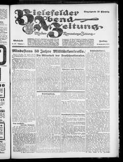 Bielefelder Abend-Zeitung. 1923-1924