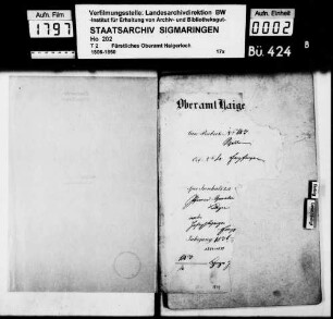 Schulden des Schützen Joseph Hinger von Empfingen bei Pfarrer Georg Heinrich Gmelin in Tübingen
