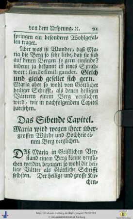 Das Sibende Capitel