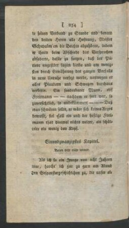 Einundzwanzigstes Kapitel. Beten hilft nicht immer