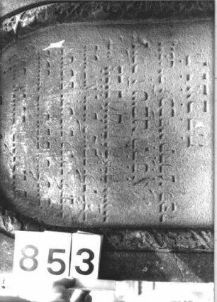 Grabstein 853 (Detailaufnahme 2)