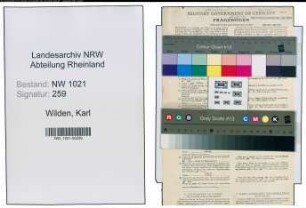 Entnazifizierung Karl Wilden , geb. 20.12.1904 (Buchhalter)