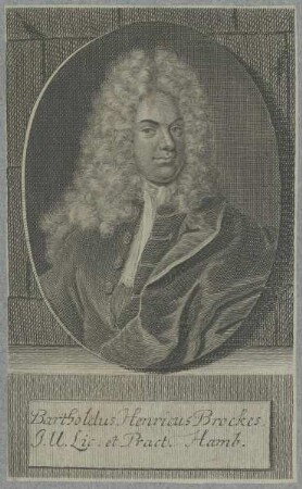 Bildnis des Bartholdus Henricus Brockes
