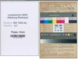 Entnazifizierung Clara Poppe , geb. 23.09.1916 (Stenotypistin)