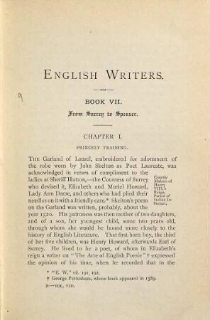 English writers : an attempt towards a history of English literature, 8