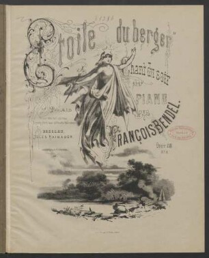 Etoile du berger : chant du soir ; pour piano ; oeuv. 118 No. 1