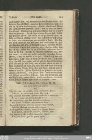 XIII. Ad Iesum Christum O. M. pro vera sapientia oratio.