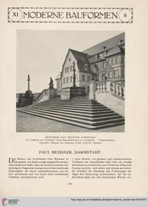 Paul Meissner, Darmstadt