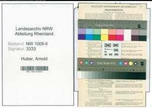 Entnazifizierung Arnold Huber , geb. 17.09.1902 (Krankenpfleger)