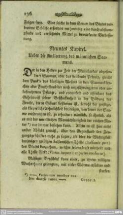 Neuntes Kapitel. Ueber die Ausleerung des männlichen Saamens