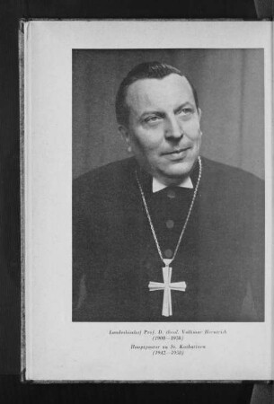 Landesbischof Prof. D. theol. Volkmar Herntrich (1908-1958). Hauptpastor zu St. Katharinen (1942-1958)