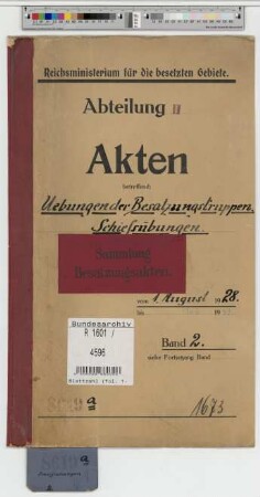 Uebungen der Besatzungstruppen: Schießübungen: Bd. 2