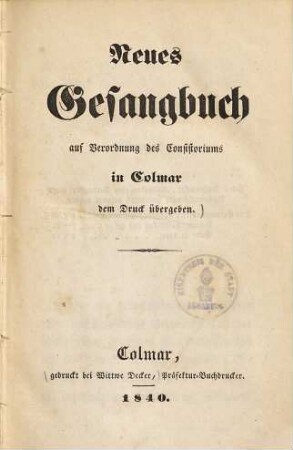 Neues Gesangbuch
