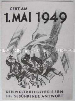 Programm zum 1. Mai 1949 in Leipzig