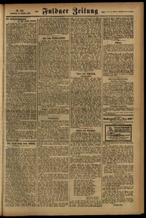 Zweite Ausgabe vom Samstag, den 15. Oktober 1921.