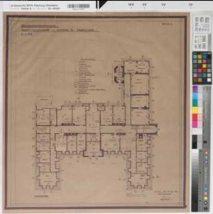 Arnsberg, Verwaltungsgericht, Regierungsgebäude, Jägerstr. 1, Dachgeschoss, Grundriss