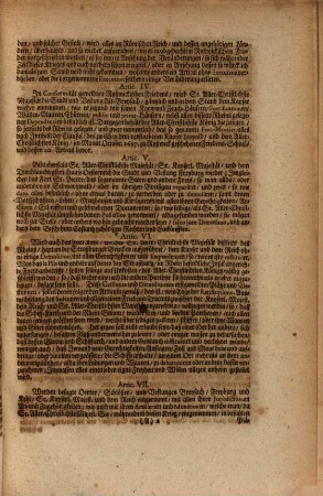 Präliminar-Artickel zum künfftigen General Frieden