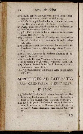 Scriptores ad Literaturam orientalem spectantes.