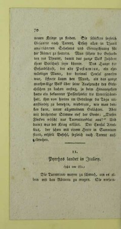 11. Pyrrhos landet in Italien