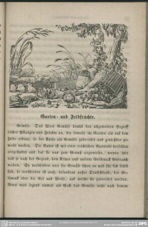 Garten- und Feldfrüchte