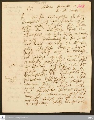 Brief von August Hermann Francke an Herrn von Creutz.