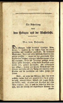 Von dem Podagra.