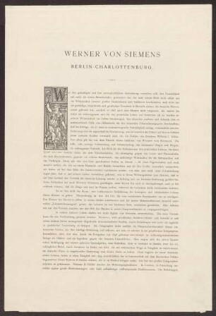 Siemens, Werner von