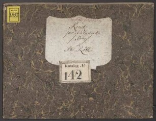 Rondos, cl, orch, B-Dur - BSB Mus.ms. 2493 : [heading:] Rondeau pour Clarinette Comp. par P. Röth 1813