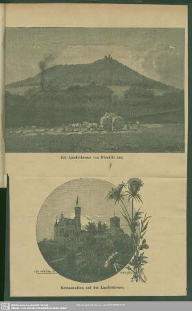 Die Landeskrone von Biesnitz aus. Restauration auf der Landeskrone