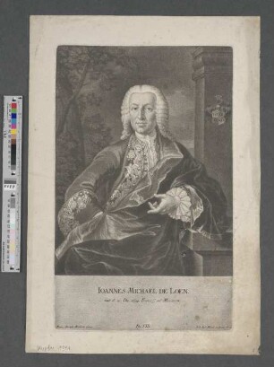 Ioannes Michael de Loen. : nat[us] d[ie] 21. Dec. 1694. Francof[urti] ad Moenum
