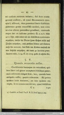 §. V. Quando revocatio cesset