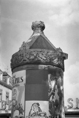 Jugendstil-Litfaßsäulen in Karlsruhe