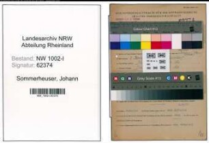 Entnazifizierung Johann Sommerheuser, geb. 02.01.1902 (Monteur)