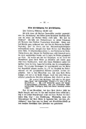 Eine Berichtigung der Berichtigung