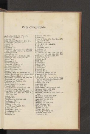 Orts-Verzeichnis.