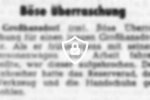 Böse Überraschung