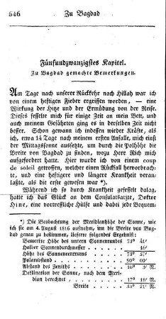 25. Zu Bagdad gemachte Bemerkungen.