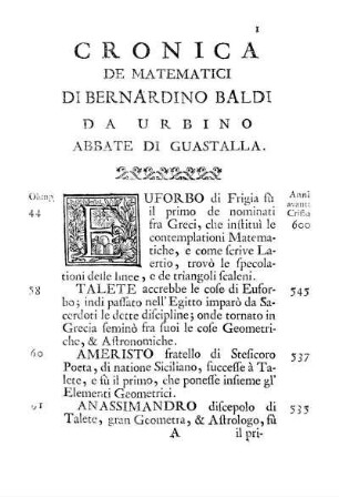 Cronica de Matematici.