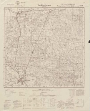 3047 Groß-Schönebeck (Schorfheide), Topographische Karte 1:25000 (4cm - Karte)