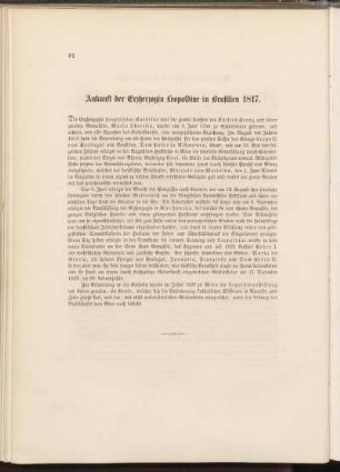 Ankunft der Erzherzogin Leopoldine in Brasilien 1817.