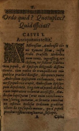 Alphabetvm Ordinis Et Extremae Vnctionis : Quo XXIII. Praecipuis Casibus Factis non Fictis Declaratur vniuersa Materia Sacrae Ordinationis, Extremaeqve Vnctionis