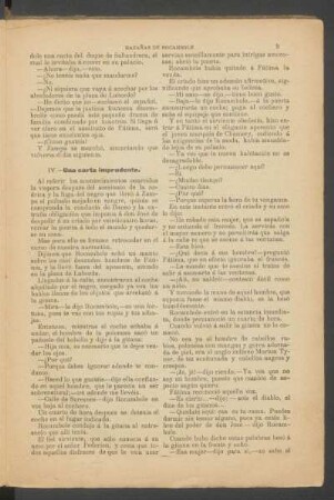 IV. - Una carta imprudente.