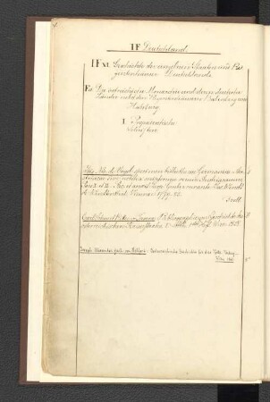 IF VI Geschichte der einzelnen Staaten und Regentenhäuser Deutschlands