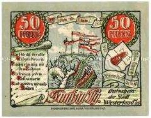 Westerland, Notgeld 50 Pfennig (Serienschein)