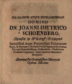 Dissertationem secundam de titulo fraternitatis