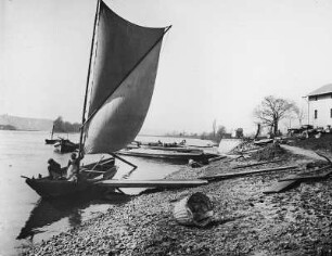 Coswiger Ansichten - Fähranlegestelle Kötitz : Coswig. Fähranlegestelle Kötitz an der Elbe