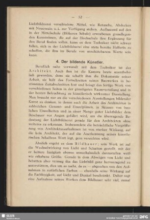 4. Der bildende Künstler