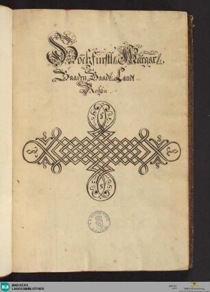Badisches Landrecht von 1588 - Cod. Ortenau 6