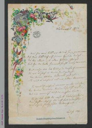 Gedicht von Louise Otto-Peters an August Peters
